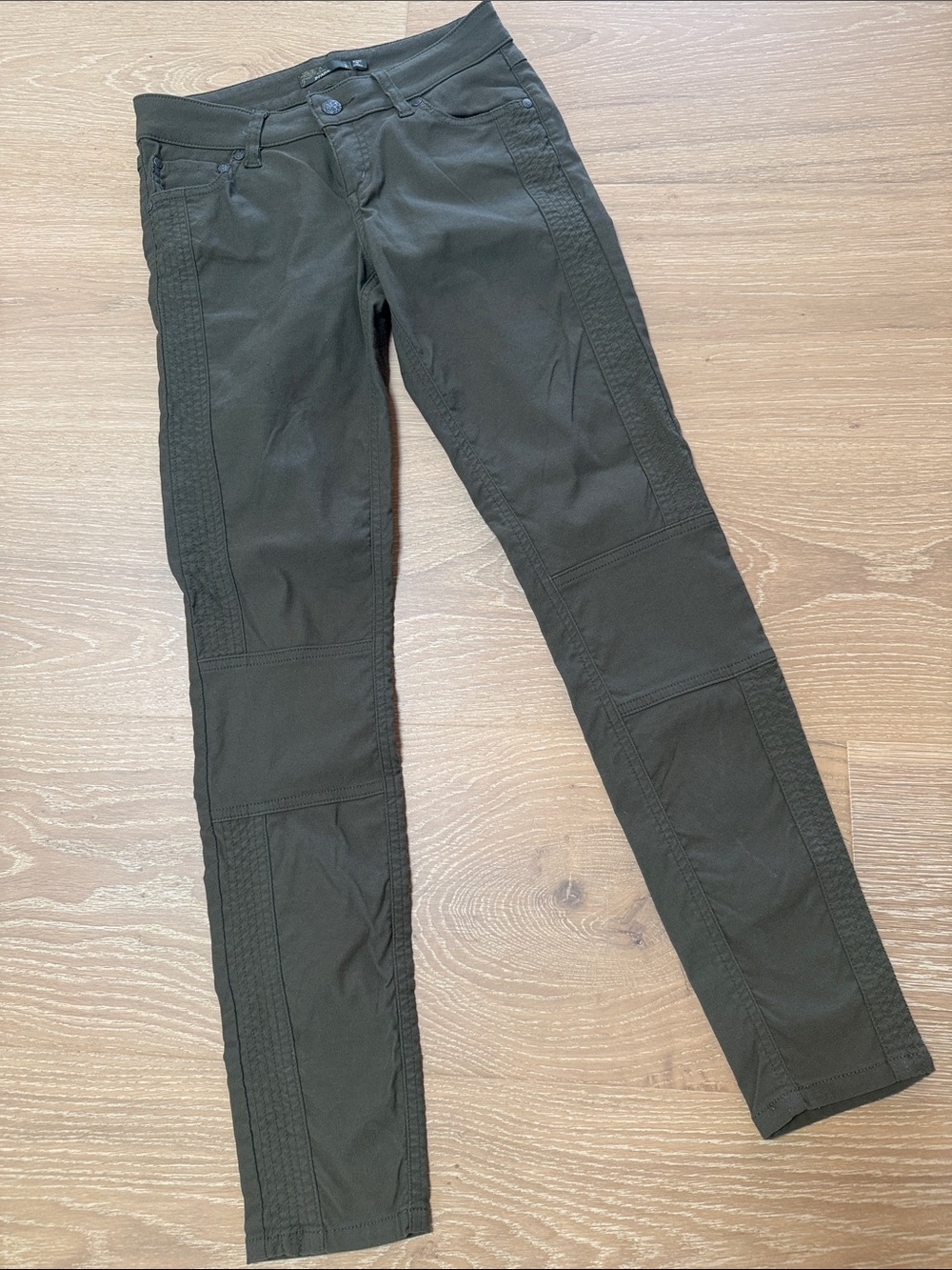 Prana “moto” pants in Olive